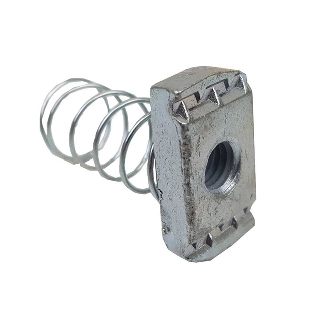 স্টেইনলেস স্টীল স্প্রিং চ্যানেল বাদাম M8 স্প্রিং বাদাম স্প্রিং সঙ্গে স্ট্রুট বাদাম