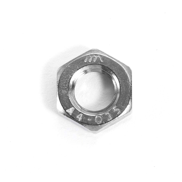 উচ্চ মানের ISO4035 DIN936 AISI 304 স্টেইনলেস স্টীল হেক্স পাতলা বাদাম জাম বাদাম