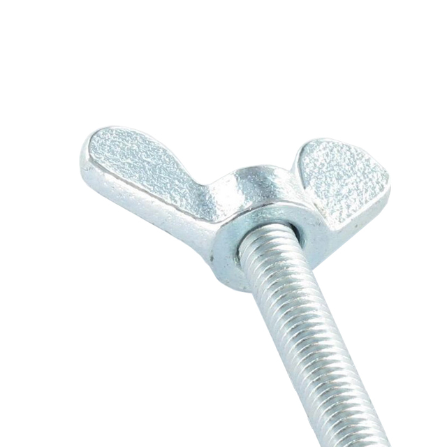 DIN316 জিঙ্ক ধাতুপট্টাবৃত নমনীয় কাস্ট আয়রন ইস্পাত প্রজাপতি মাথা থাম্ব উইং বোল্ট