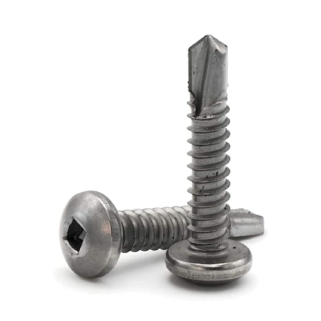 স্কয়ার ড্রাইভ প্যান হেড সেলফ ড্রিলিং স্ক্রু 410 স্টেইনলেস স্টীল Sds TEK স্ক্রু শীট মেটাল স্ক্রু