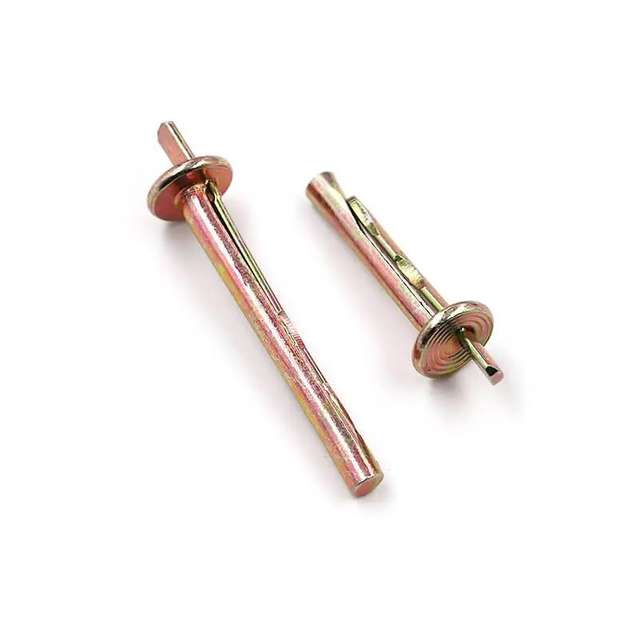 কার্বন ইস্পাত হলুদ দস্তা ধাতুপট্টাবৃত হাতুড়ি ড্রাইভ সিলিং অ্যাঙ্কর