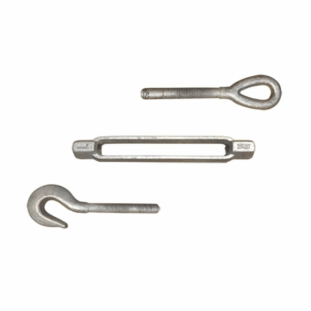 মেরিন গ্রেড হেভি ডিউটি ​​হট গ্যালভানাইজড CO ওপেন বডি হুক আই টার্নবাকল ড্রপ নকল DIN 1480