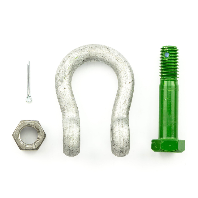 ইউএস টাইপ বোল্ট অ্যাঙ্কর শ্যাকল G2130 হেভি ডিউটি ​​গ্যালভানাইজড বো শ্যাকল নাট দিয়ে