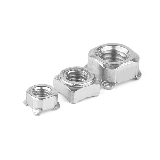 চীন সরবরাহকারী দিন 928 মেট্রিক স্কয়ার ওয়েল্ড নাট A2 স্টেইনলেস স্টীল