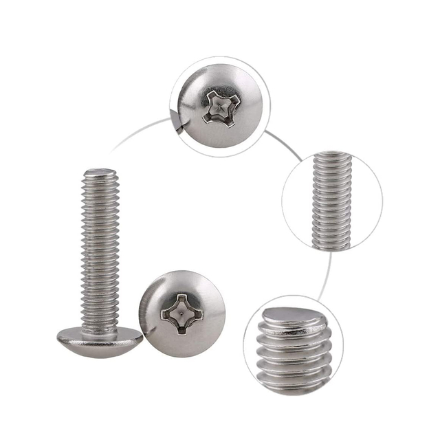 ফিলিপস ড্রাইভ ট্রাস হেড মেশিন স্ক্রু স্টেইনলেস স্টীল সম্পূর্ণ থ্রেড