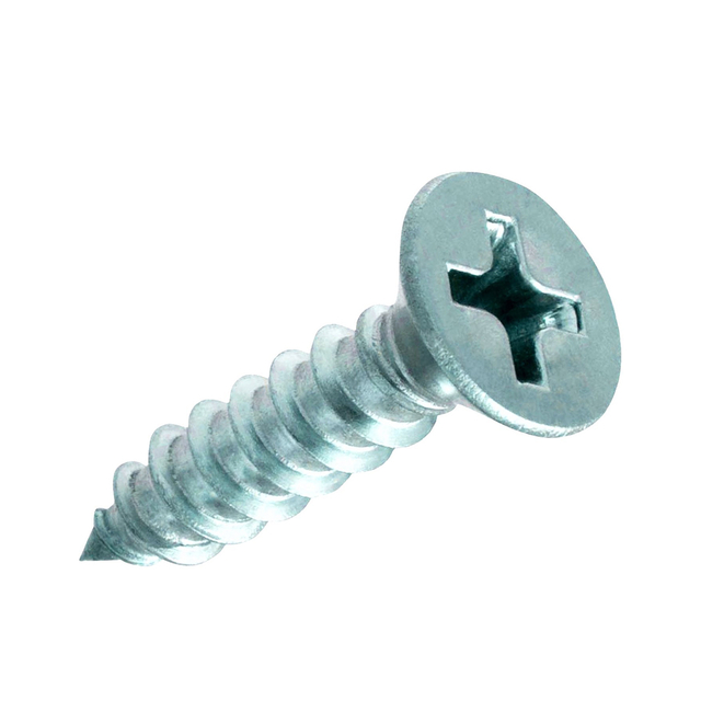 ক্রস রিসেসড কাউন্টারসাঙ্ক ফাইবারবোর্ড চিপবোর্ড স্ক্রু জিঙ্ক প্রলিপ্ত ফ্ল্যাট হেড সেল্ফ ট্যাপিং কাঠের স্ক্রু