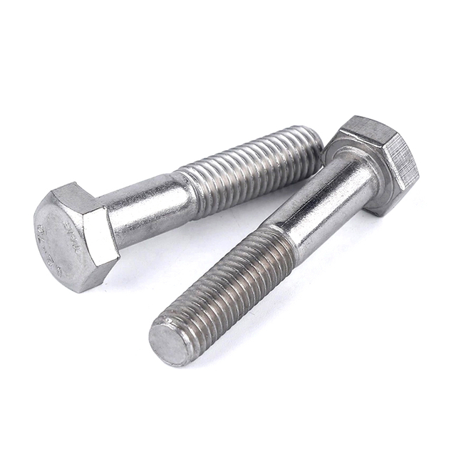 DIN931 স্টেইনলেস স্টিল 304 A2-70 A2-80 হাফ থ্রেড বাইরের হেক্স হেড বোল্ট