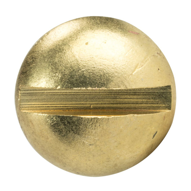 DIN 96 ব্রাস অ্যালয় সেল্ফ ট্যাপিং স্ক্রু স্লটেড গোল হেড কাঠের স্ক্রু