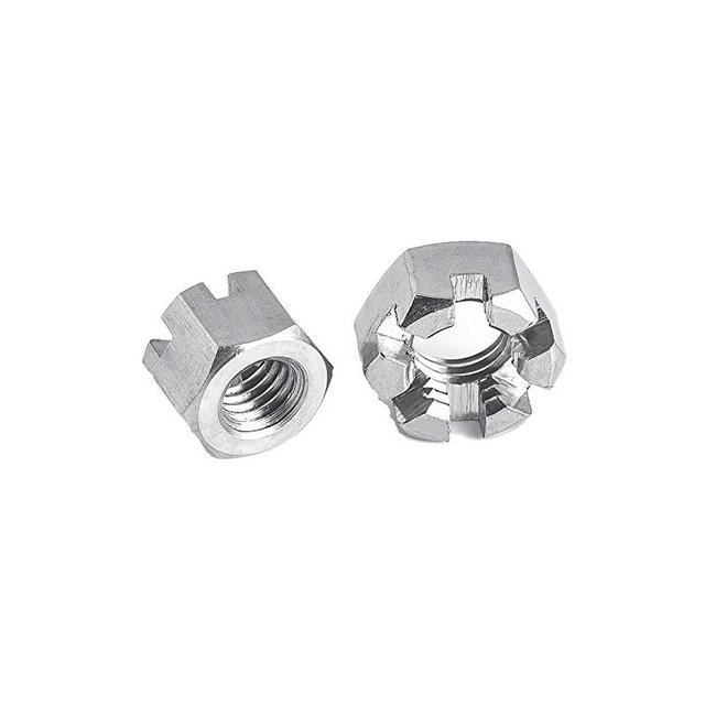 DIN 935 Hexagon Slotted Castle Nuts A2 স্টেইনলেস স্টিল