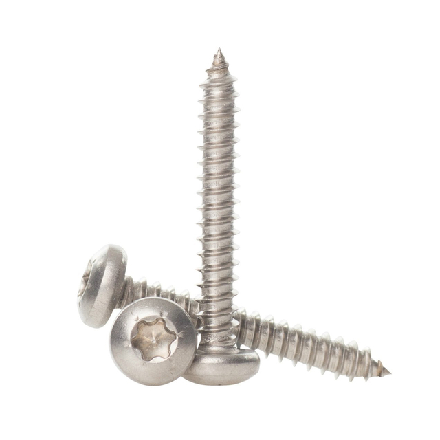 304 স্টেইনলেস স্টীল 18-8 ফুল থ্রেড প্যান হেড টর্ক্স ড্রাইভ স্ব-ট্যাপিং স্ক্রু